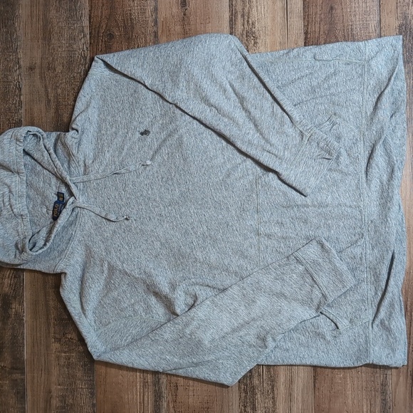 Polo Ralph Lauren Jersey Knit Pullover Hoodie Size 2XLT in Heathered Gray - Picture 1 of 8